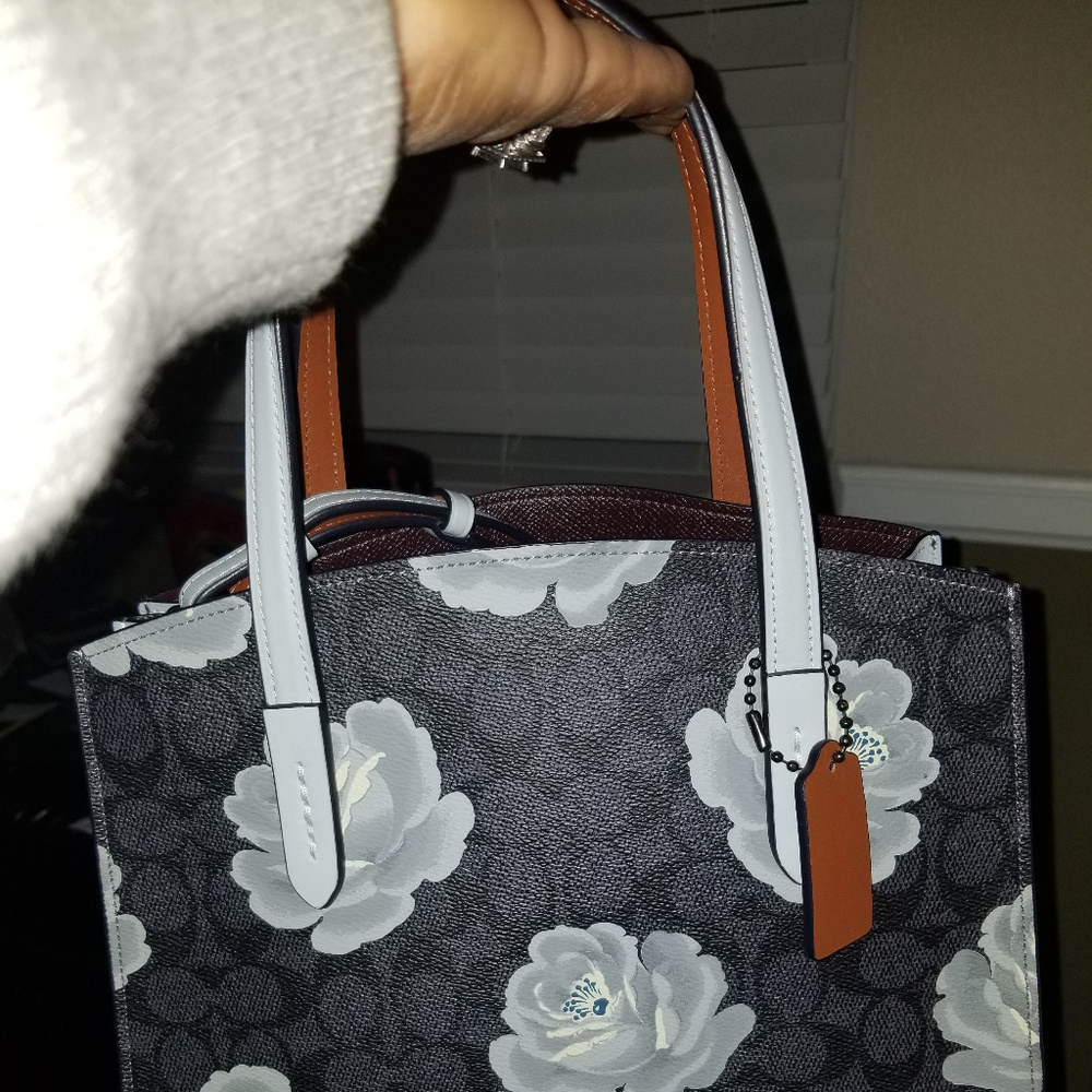 Coach Sig Rose Print Sky Cahrlie 28